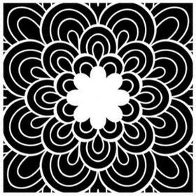 Artikel Çiçek Mandala Stencil Boyama şablonu 30x30 cm Duvar Stencil