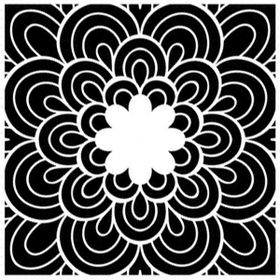 Artikel Çiçek Mandala Stencil Boyama şablonu 30x30 cm Duvar Stencil