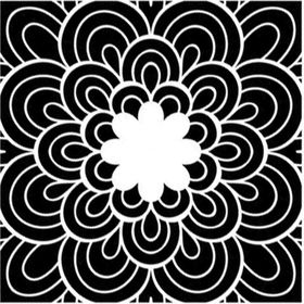 Artikel Çiçek Mandala Stencil Boyama şablonu 30x30 cm Duvar Stencil