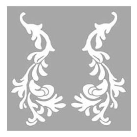 Artikel Çiçek Motif 3 Stencil Boyama şablonu 30x30 cm Duvar Stencil