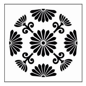 Artikel Çiçek Motif Stencil Boyama şablonu 30x30 cm Duvar Stencil