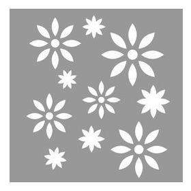 Artikel Çiçek Yıldız Desen Stencil Boyama şablonu 30x30 cm Duvar Stencil