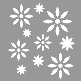 Artikel Çiçek Yıldız Desen Stencil Boyama şablonu 30x30 cm Duvar Stencil