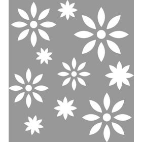 Artikel Çiçek Yıldız Desen Stencil Boyama şablonu 30x30 cm Duvar Stencil