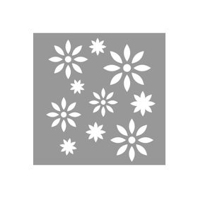 Artikel Çiçek Yıldız Desen Stencil Boyama şablonu 30x30 cm Duvar Stencil