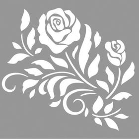 Artikel Çift Gül Stencil Boyama Şablonu