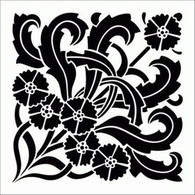 Artikel Çini 7 Stencil Boyama şablonu 30x30 cm Duvar Stencil
