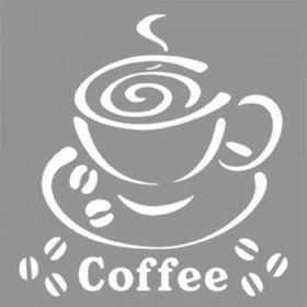 Artikel Coffee 4 Stencil Boyama Şablonu