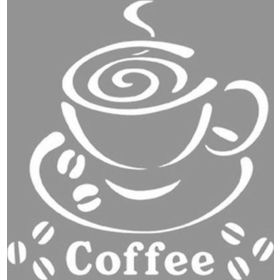 Artikel Coffee 4 Stencil Boyama Şablonu