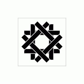 Artikel Çubuk Motif Stencil Boyama Şablonu 30x30 cm Duvar Stencil