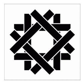 Artikel Çubuk Motif Stencil Boyama Şablonu 30x30 cm Duvar Stencil