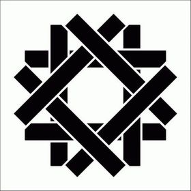 Artikel Çubuk Motif Stencil Boyama Şablonu 30x30 cm Duvar Stencil