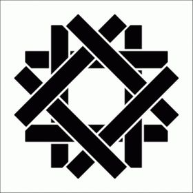 Artikel Çubuk Motif Stencil Boyama Şablonu 30x30 cm Duvar Stencil