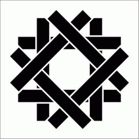 Artikel Çubuk Motif Stencil Boyama Şablonu 30x30 cm Duvar Stencil