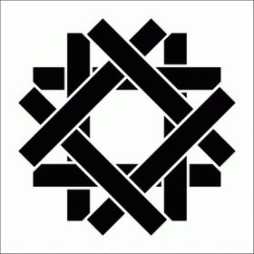 Artikel Çubuk Motif Stencil Boyama Şablonu 30x30 cm Duvar Stencil