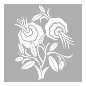 Artikel Dağ Çiçeği 30x30 cm Duvar Fayans Mobilya Stencil Boyama Şablonu