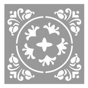 Artikel Daire Damask Stencil Boyama Şablonu