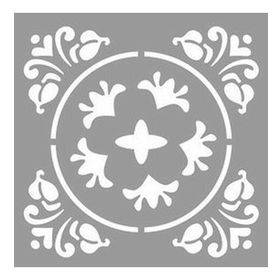Artikel Daire Damask Stencil Boyama Şablonu