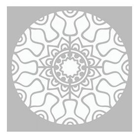 Artikel Dairesel Mandala Stencil Boyama Şablonu