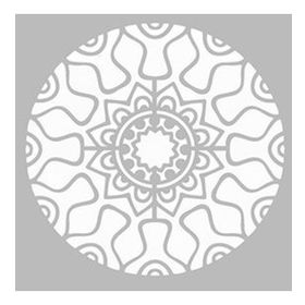 Artikel Dairesel Mandala Stencil Boyama Şablonu