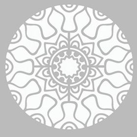 Artikel Dairesel Mandala Stencil Boyama Şablonu