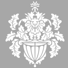 Artikel Damask 14 30x30 cm Duvar Fayans Mobilya Stencil Boyama Şablonu