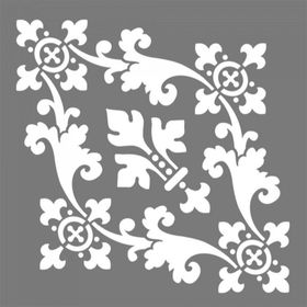 Artikel Damask 16 30x30 cm Duvar Fayans Mobilya Stencil Boyama Şablonu