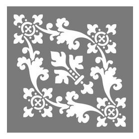 Artikel Damask 16 30x30 cm Duvar Fayans Mobilya Stencil Boyama Şablonu