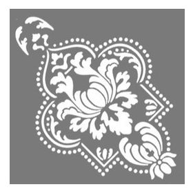 Artikel Damask 18 30x30 cm Duvar Fayans Mobilya Stencil Boyama Şablonu