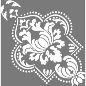 Artikel Damask 18 30x30 cm Duvar Fayans Mobilya Stencil Boyama Şablonu