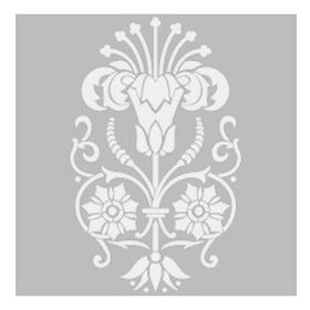 Artikel Damask 23 30x30 cm Duvar Fayans Mobilya Stencil Boyama Şablonu