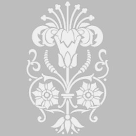 Artikel Damask 23 30x30 cm Duvar Fayans Mobilya Stencil Boyama Şablonu
