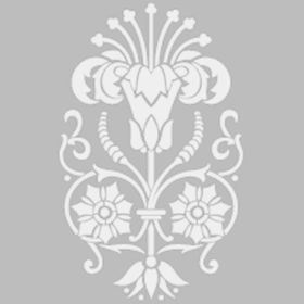 Artikel Damask 23 30x30 cm Duvar Fayans Mobilya Stencil Boyama Şablonu