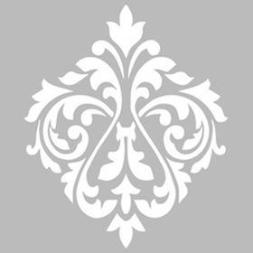 Artikel Damask 5 30x30 cm Duvar Fayans Mobilya Stencil Boyama Şablonu