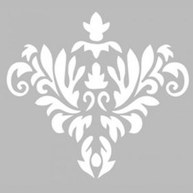 Artikel Damask 9 30x30 cm Duvar Fayans Mobilya Stencil Boyama Şablonu