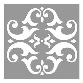 Artikel Damask Apparat 30x30 cm Duvar Fayans Mobilya Stencil Boyama Şablonu