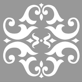Artikel Damask Apparat 30x30 cm Duvar Fayans Mobilya Stencil Boyama Şablonu
