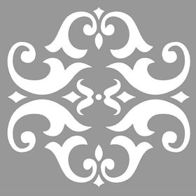 Artikel Damask Apparat 30x30 cm Duvar Fayans Mobilya Stencil Boyama Şablonu