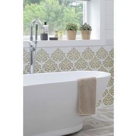 Artikel Damask Azelea 30x30 cm Duvar Fayans Mobilya Stencil Boyama Şablonu