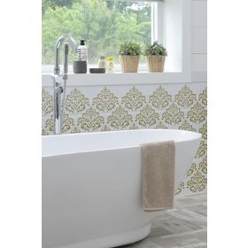 Artikel Damask Azelea 30x30 cm Duvar Fayans Mobilya Stencil Boyama Şablonu