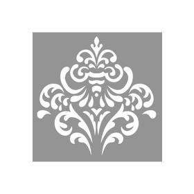 Artikel Damask Azelea 30x30 cm Duvar Fayans Mobilya Stencil Boyama Şablonu