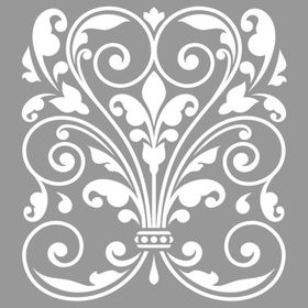 Artikel Damask Camellia 30x30 cm Duvar Fayans Mobilya Stencil Boyama Şablonu