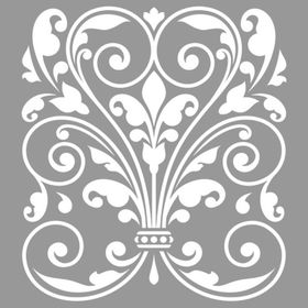 Artikel Damask Camellia 30x30 cm Duvar Fayans Mobilya Stencil Boyama Şablonu