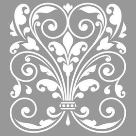 Artikel Damask Camellia 30x30 cm Duvar Fayans Mobilya Stencil Boyama Şablonu