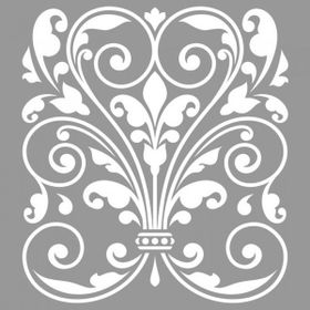 Artikel Damask Camellia Stencil Tasarımı 30 X 30 Cm Kanvas Tablo