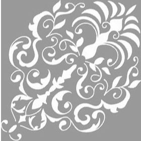 Artikel Damask Desen 30x30 cm Duvar Fayans Mobilya Stencil Boyama Şablonu