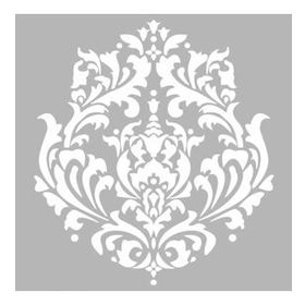 Artikel Damask Motif Desen 30x30 cm Duvar Fayans Mobilya Stencil Boyama Şablonu