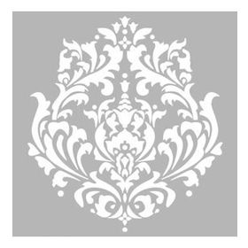 Artikel Damask Motif Desen 30x30 cm Duvar Fayans Mobilya Stencil Boyama Şablonu