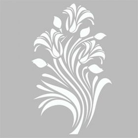 Artikel Damask Zambak 30x30 cm Duvar Fayans Mobilya Stencil Boyama Şablonu