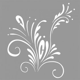 Artikel Damask Zambak 30x30 cm Duvar Fayans Mobilya Stencil Boyama Şablonu